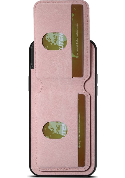 Iphone 13 6.1 Inç Kasa Litchi Doku Dikey Flip Kickstand Telefon Kapak Pembe (Yurt Dışından) modelleri