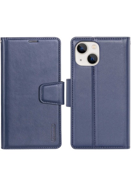 Iphone 13 Mini 5.4 Inç Pu Deri Katlanabilir Stand Kılıf Damla Geçirmez Cüzdan Folio Flip Kapak Sapfire (Yurt Dışından)