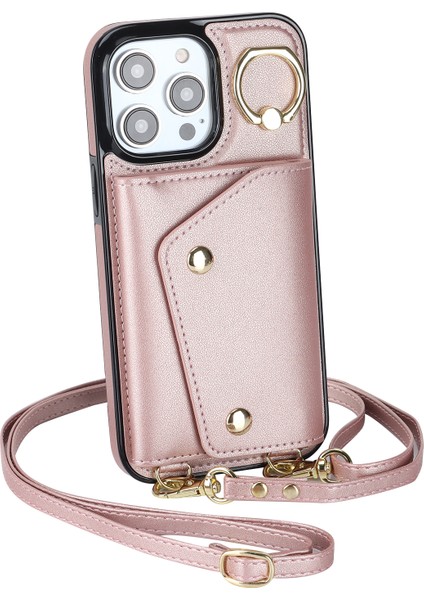 Iphone 13 Pro Max Telefon Kılıfı Için Zipper Cüzdan Kılıf Yüzüğü Kickstand Pu Deri+Tpu Telefon Kapak Gil Altın (Yurt Dışından) fiyatları