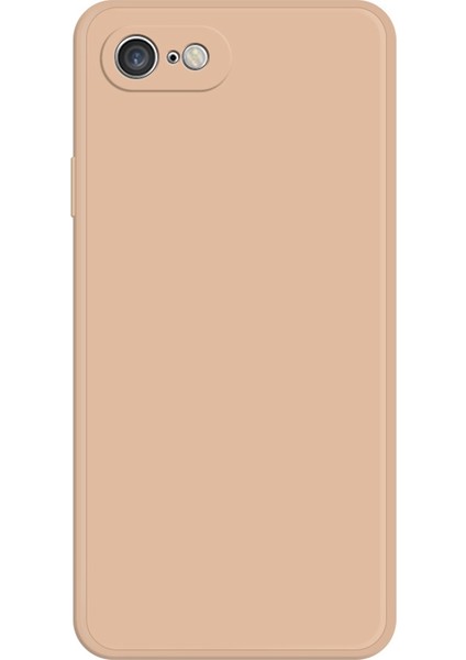Iphone 7/8 Bırak-Kötü Düz Kenar Cep Telefonu Arka Kapak Kauçuk Tpu Telefon Vaka-Orange (Yurt Dışından)
