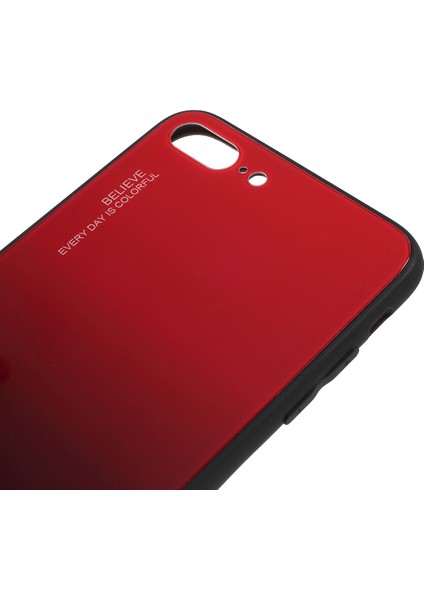 Gradyan Renk Cam+Pc+Tpu Iphone 8 Plus/7 Plus-Red/siyah Için Telefon Kılıfı (Yurt Dışından) modelleri