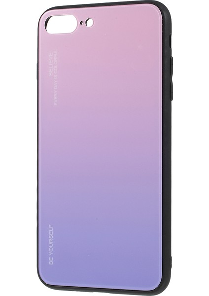 Gradyan Renk Cam+Pc+Tpu Iphone 8 Plus/7 Plus-Pink/mor Için Telefon Kılıfı (Yurt Dışından) modelleri