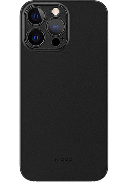 Air Skin Serisi iPhone 15 Pro Parmak Izi Önleyici Buzlu Kılıf Ultra Ince Telefon Kılıfı-Siyah (Yurt Dışından)