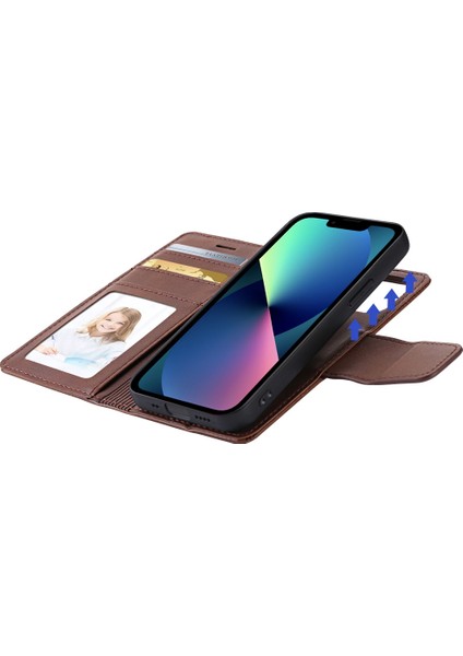 Iphone 13 Mini Telefon Kılıfı Için 5.4 Inç Pu Deri Flip Telefon Kapağı Çıkarılabilir 2'si 1 Arada Manyetik Cüzdan Standı Kılıf-Kahverengi (Yurt Dışından) fırsatları
