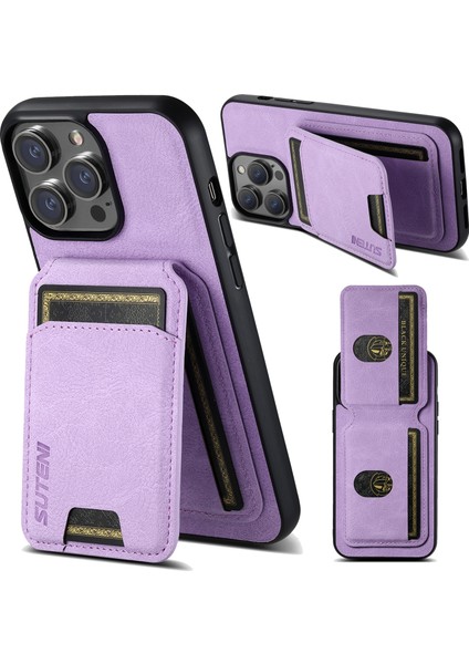 Iphone 15 Pro Max Case Bırak-Kötü Litchi Dokusu Kart Tutucu-Doğru ile Akıllı Telefon Kapağı (Yurt Dışından)