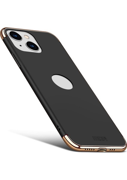 Iphone 13 Mini Telefon Kılıfı Için 5.4 Inç Ince Arka Kapak Çıkarılabilir 3'ü 1 Arada Şok Geçirmez Elektraplatma Sabit Pc Koruyucu Kılıf Black (Yurt Dışından)