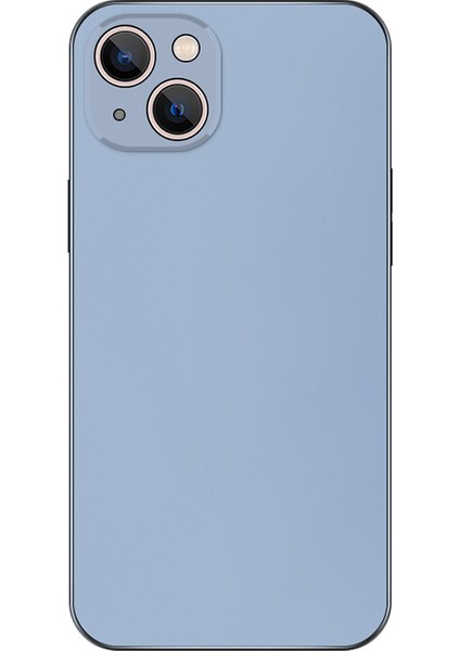 Iphone 15 Plus Pc+Tpu Elektrumanlı Kapak Ag Mat Mat Karşı Parçalanma Anti-Fingerprint Telefon Vaka Baby Blue (Yurt Dışından)