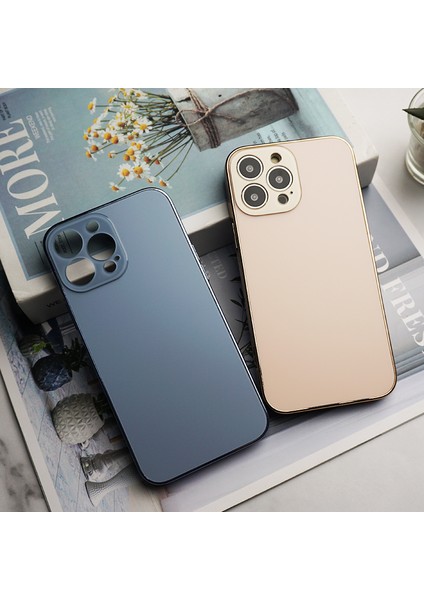 Iphone 15 Plus Pc+Tpu Elektrumanlı Kapak Ag Mat Mat Karşı Parçalanma Anti-Fingerprint Telefon Vaka Baby Blue (Yurt Dışından)