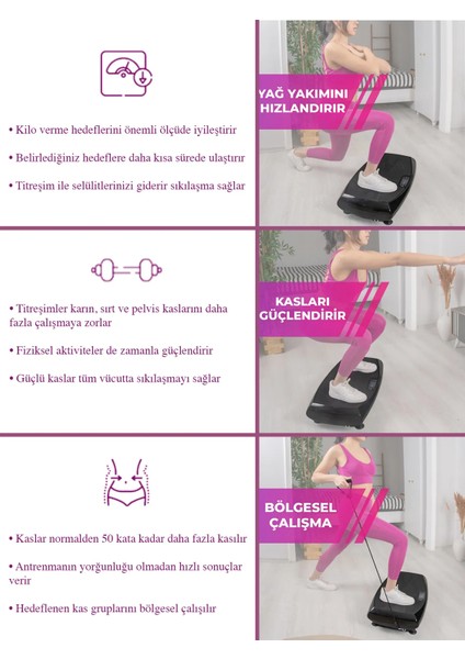 Fit Premium 4d-7in1 Vibration Plate Titreşimli Spor Egzersiz Fitness Aleti Cihazı