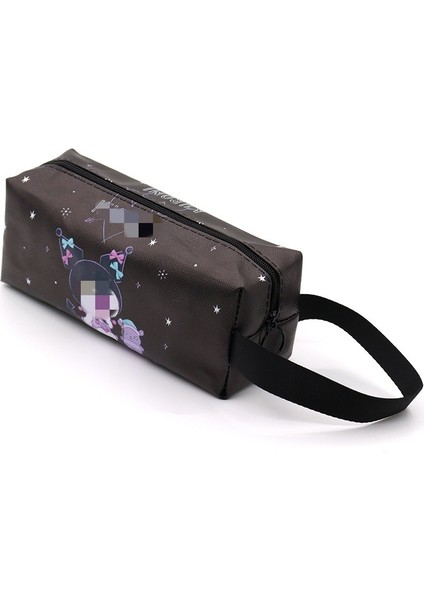 Yeni Sevimli Karikatür Küçük Kütüphane Tek Katmanlı Pu Kalem Çantası Büyük Kapasiteli Öğrenci Kırtasiye Çantası Kalem Çantası Saklama Çantası (Yurt Dışından)
