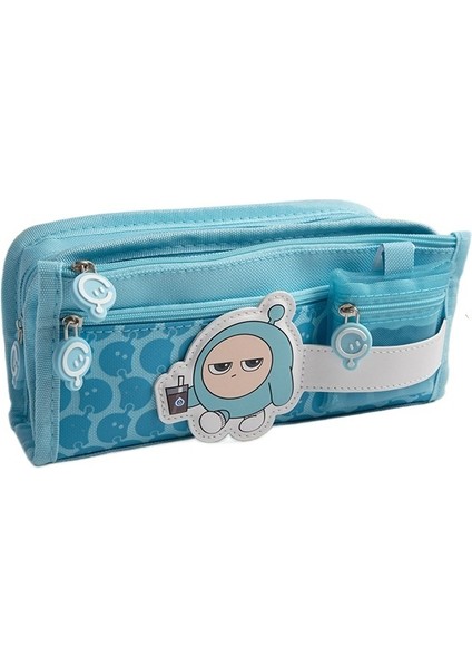 Yumurta Çocuk Partisi Çok Katmanlı Kalem Çantası Ins Tarzı Yüksek Görünümlü Büyük Kapasiteli Kalem Saklama Çantası Ilkokul Öğrencisi Kırtasiye Çantası (Yurt Dışından)