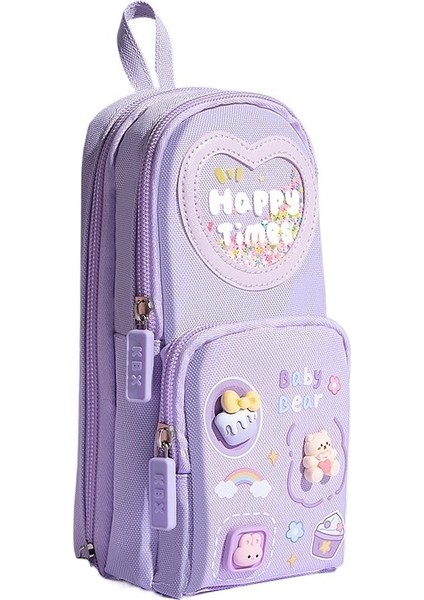 Kırtasiye Tarzı, Gösterişli ve Sevimli, Kızlar ve Çocuklar, Büyük Kapasiteli Okul Çantaları, Öğrenci Kalem Kutuları, Basit Küçük Kız Şeklinde Kalem Kutuları (Yurt Dışından)