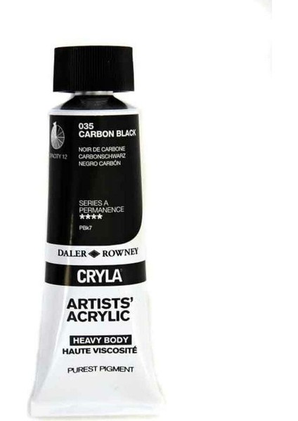 Cryla Heavy Body Artists' Akrilik Boya 75 ml N 035 Carbon Black