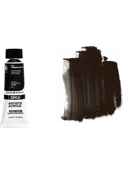 Cryla Heavy Body Artists' Akrilik Boya 75 ml N 035 Carbon Black fiyatları