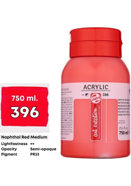 Art Creation Akrilik Boya 750 ml 396 Naphtol Red Medium