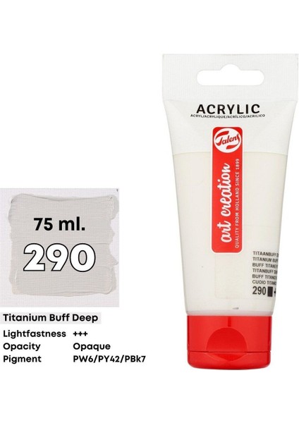 Art Creation Akrilik Boya 75 ml 290 Titanium Buff Deep