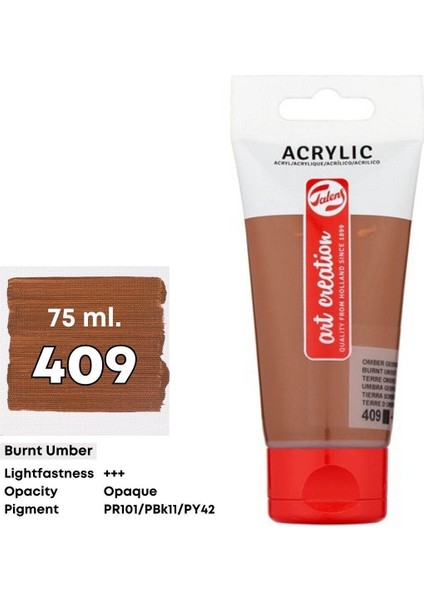 Art Creation Akrilik Boya 75 ml 409 Burnt Umber