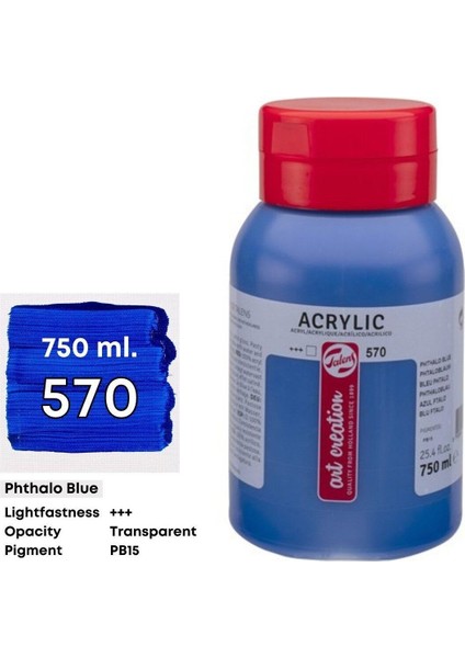 Art Creation Akrilik Boya 750 ml 570 Phthalo Blue