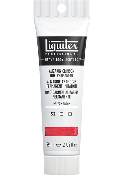 Professional Heavy Body Akrilik Boya 59 ml Alizarin Crimson Hue Permanent 116 S2