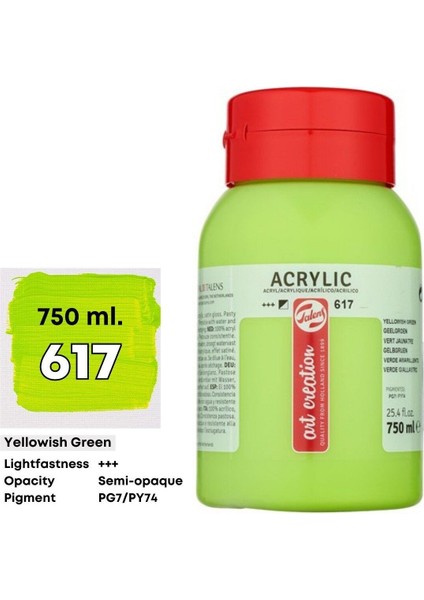 Art Creation Akrilik Boya 750 ml 617 Yellowish Green