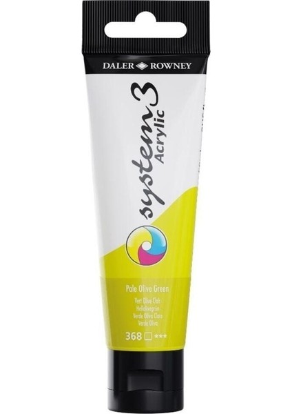 System 3 Akrilik Boya 150 ml 368 Pale Olive Green