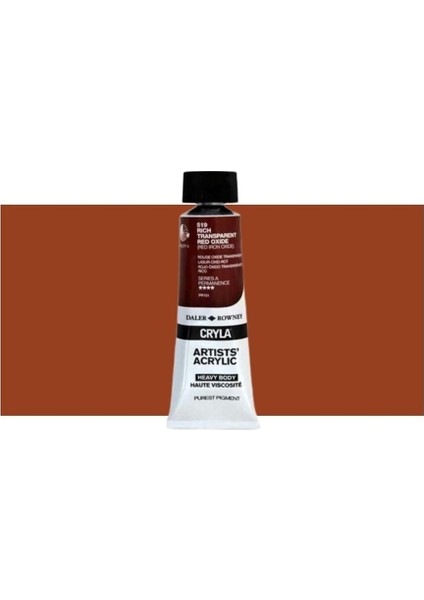 Cryla Heavy Body Artists' Akrilik Boya 75 ml N 519 Rich Transparent Red Oxide fiyatları