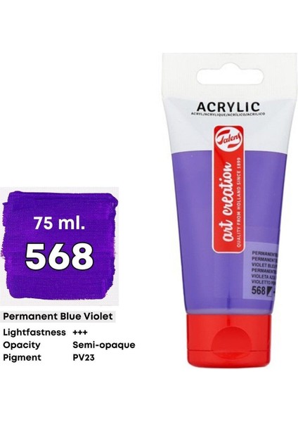 Art Creation Akrilik Boya 75 ml 568 Permanent Blue Violet