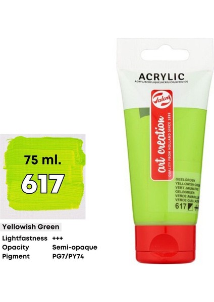 Art Creation Akrilik Boya 75 ml 617 Yellowish Green