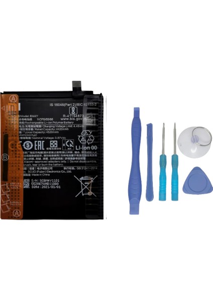 Xiaomi Redmi K40 - Bm 4y - Batarya Pil Ve Tamir Seti