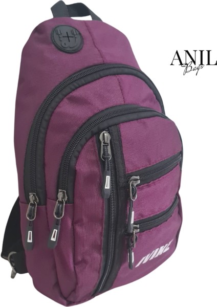 Anıl Bags Keten Kumaş Kulaklı ve USB Çıkışlı, Askılı Çapraz Göğüs, Omuz ve Bel Çantası Çok Fonksiyonlu