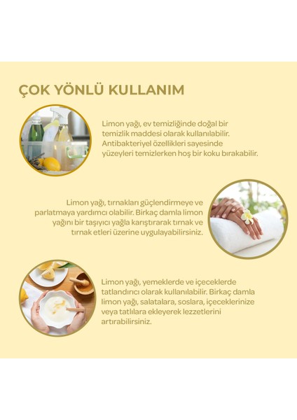 Onkafarma Saf Limon Yağı Uçucu Esansiyel Yağ 10 ml