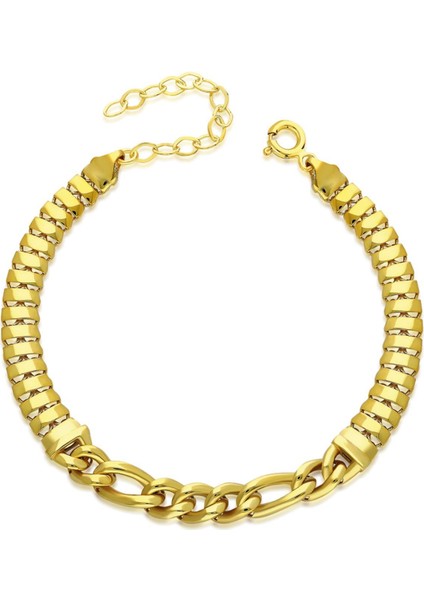 Zincir Detaylı Balık Sırtı Bileklik