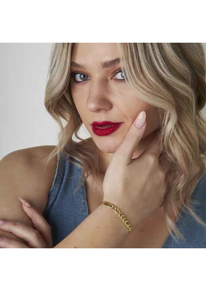 Zincir Detaylı Balık Sırtı Bileklik modelleri