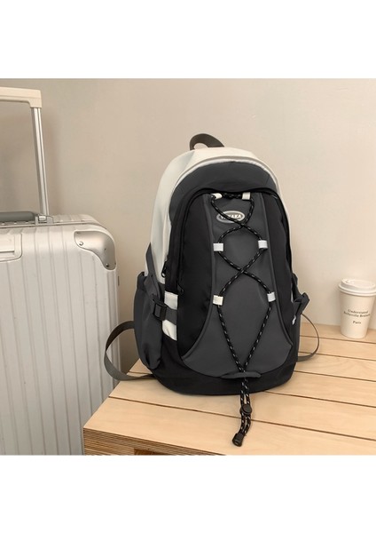 Bayan Ortaokul Öğrencileri Için Sırt Çantası, Büyük Kapasiteli Okul Çantası, Erkek Kore Versiyonu, Basit Üniversite Öğrencisi Bilgisayar Sırt Çantası (Yurt Dışından)