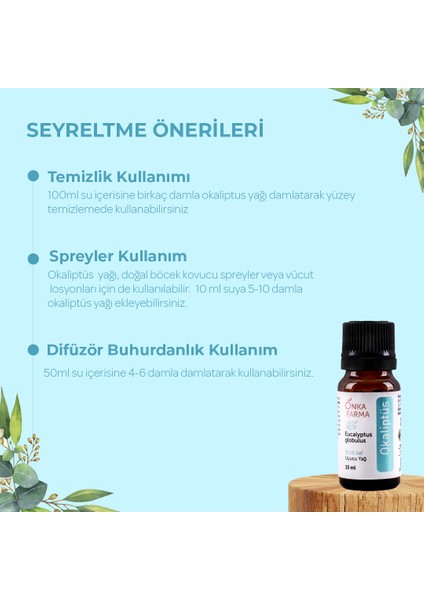 Onka Farma %100 Saf Okaliptüs Yağı 10 ml