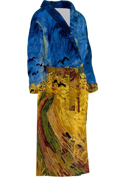 Buğday Tarlası Ve Kargalar / Van Gogh Bornoz fiyatları