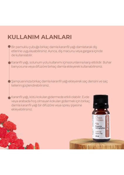 Onka Farma %100 Saf Karanfil Yağı 10 ml