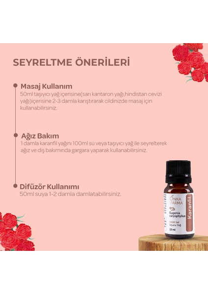 Onka Farma %100 Saf Karanfil Yağı 10 ml