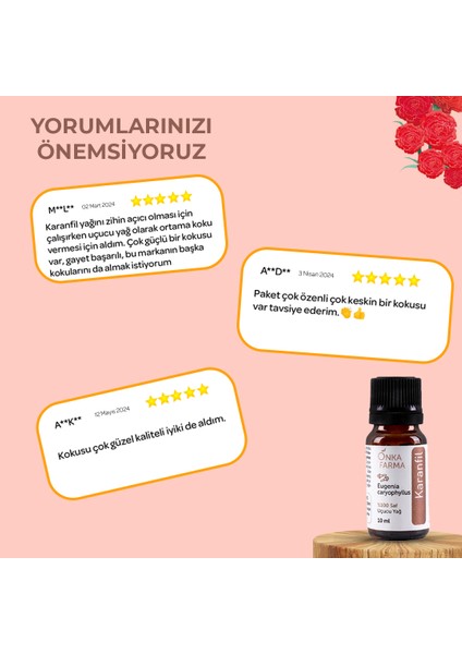 Onka Farma %100 Saf Karanfil Yağı 10 ml