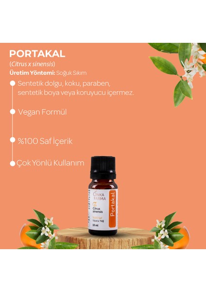 Onka Farma %100 Saf Portakal Yağı 10 ml