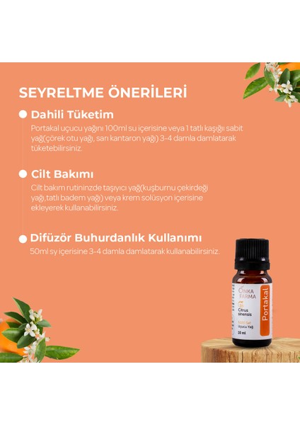 Onka Farma %100 Saf Portakal Yağı 10 ml