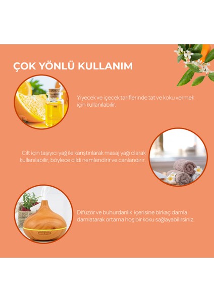 Onka Farma %100 Saf Portakal Yağı 10 ml