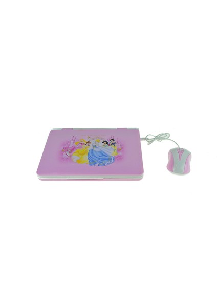 Oyuncak Laptop Eğitici Bilgisayarı Türkçe Ingilizce Eğitici Pembe