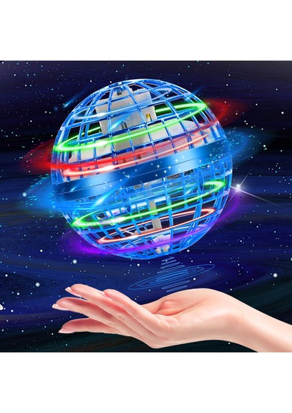 Vurgulu Top, Uçan Küre Çocuklar Için Mini Drone Uçan Oyuncak, Led Işıklı Uçan Top,