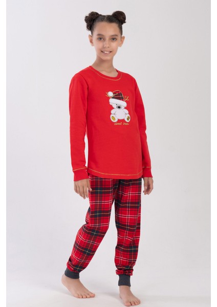 Kız Çocuk Uzun Kol Pijama Takım(7-8/13-14) , 403013