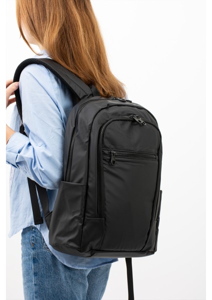Dres Model Siyah Laptop Bölmeli Çok Gözlü Su Geçirmez Büyük Boy Kullanışlı Fonksiyonel Seyahat Iş Okul Sırt Çantası Vıp fiyatları