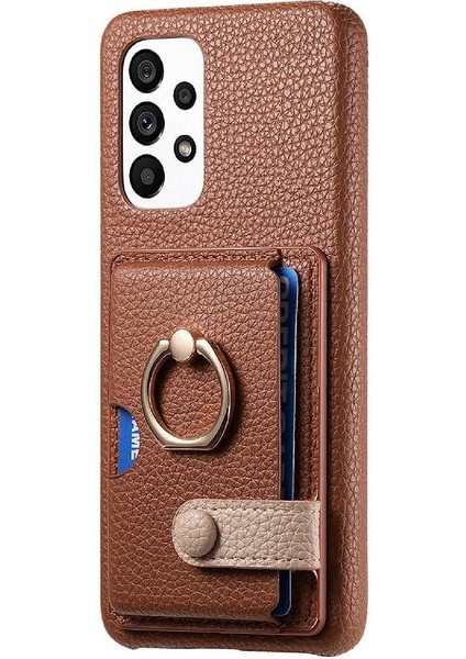 Samsung Galaxy A53 5g Kart Yuvaları Premium Dokulu Deri Yüzük (Yurt Dışından) fırsatları