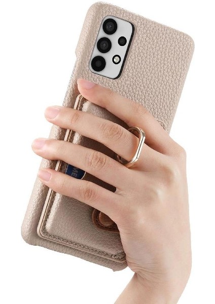 Samsung Galaxy A32 5g Premium Dokulu Deri Kart Yuvaları Halka (Yurt Dışından) modelleri