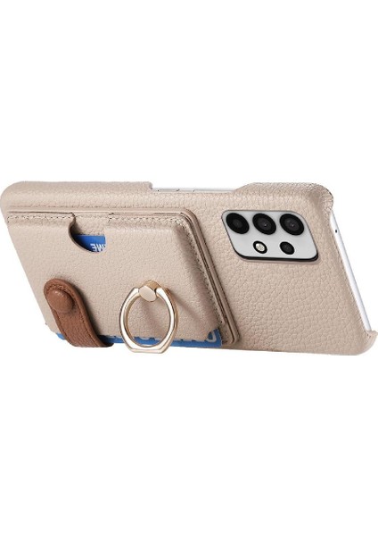 Samsung Galaxy A32 5g Premium Dokulu Deri Kart Yuvaları Halka (Yurt Dışından) fırsatları