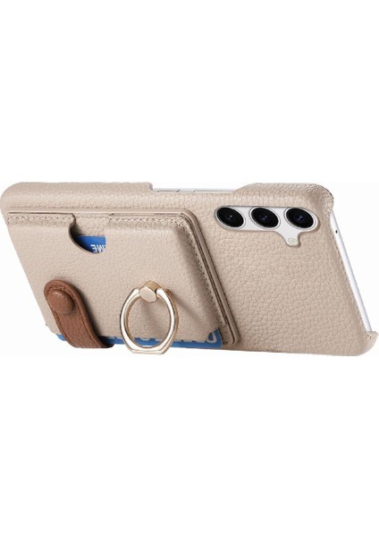 Samsung Galaxy S24 Artı Halka Standı Kart Yuvaları Premium Dokulu (Yurt Dışından) modelleri